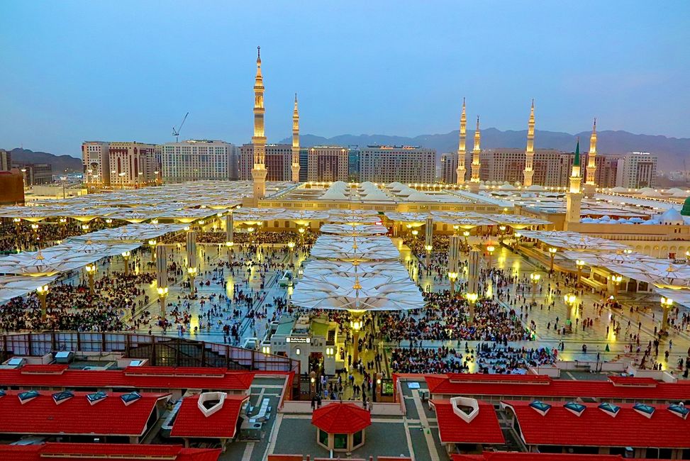 Die Moschee des Propheten, Al-Masdschid an-Nabawi in Medina