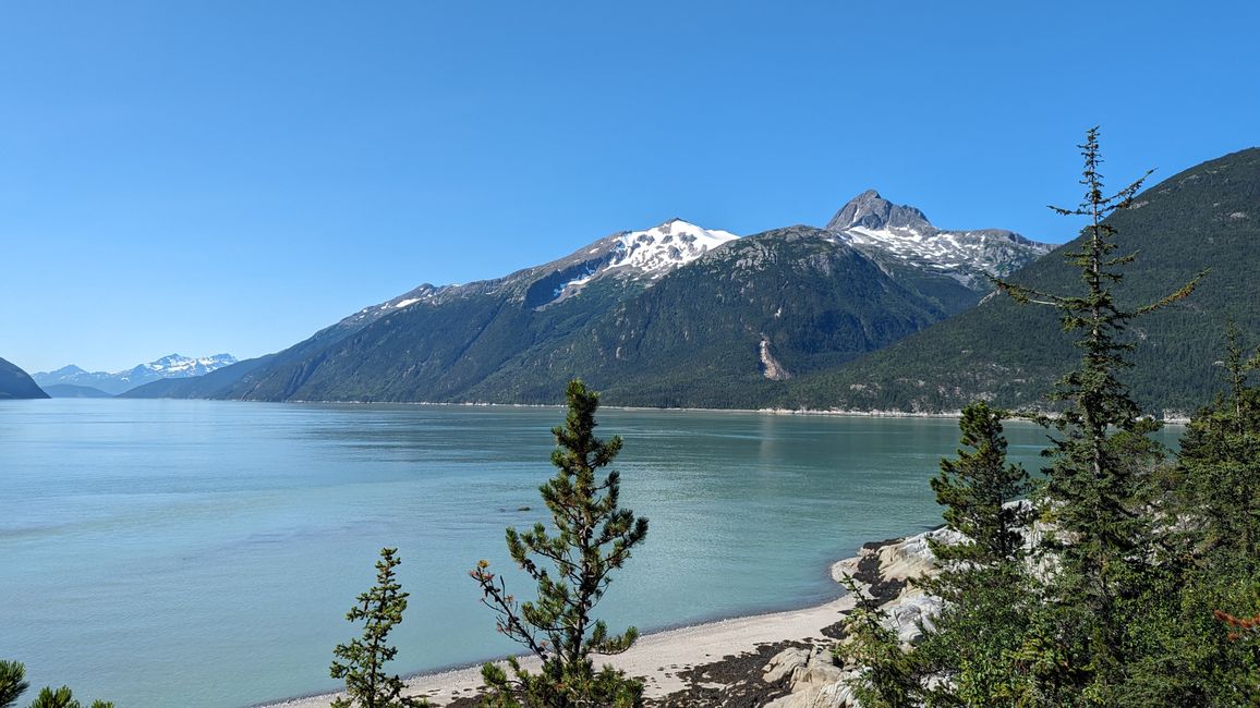 Day 23: Skagway - Haines: the big sweating in Alaska begins!