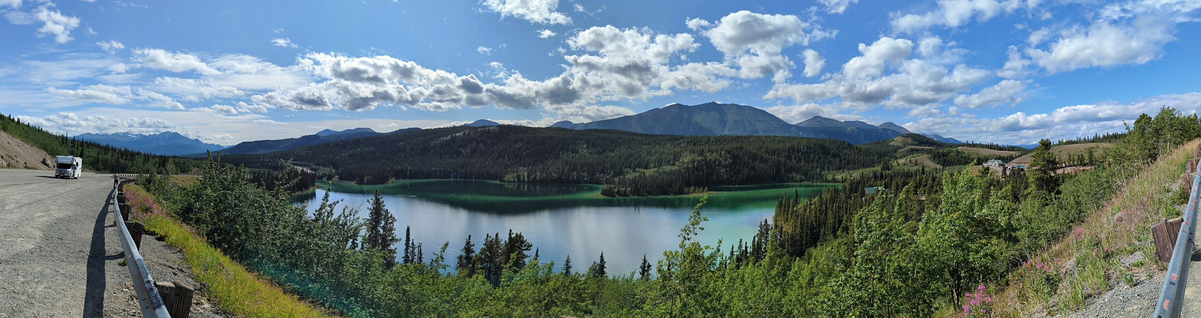 Day 21: Around Whitehorse: Husky Puppies, Emerald Lake & the smallest desert in the world