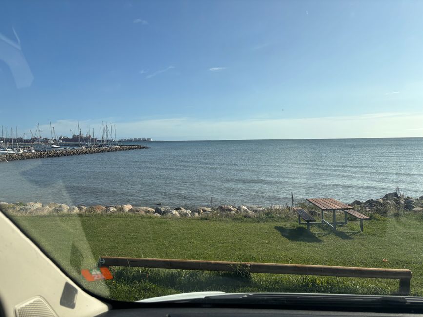 Blick in Frederikshavn vom Stellplatz