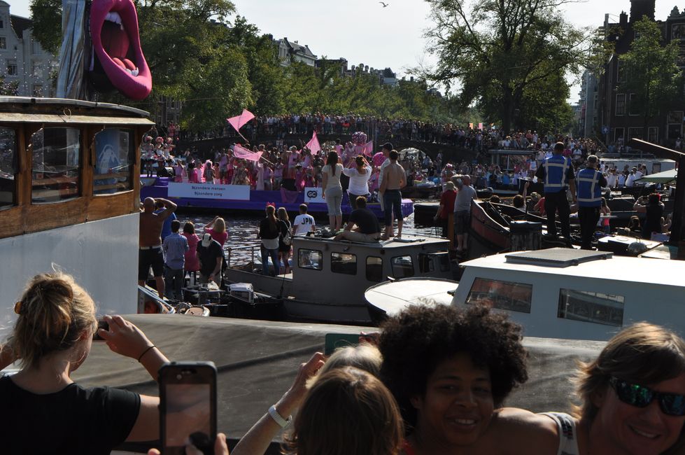 Prideday in Amsterdam im August 2015