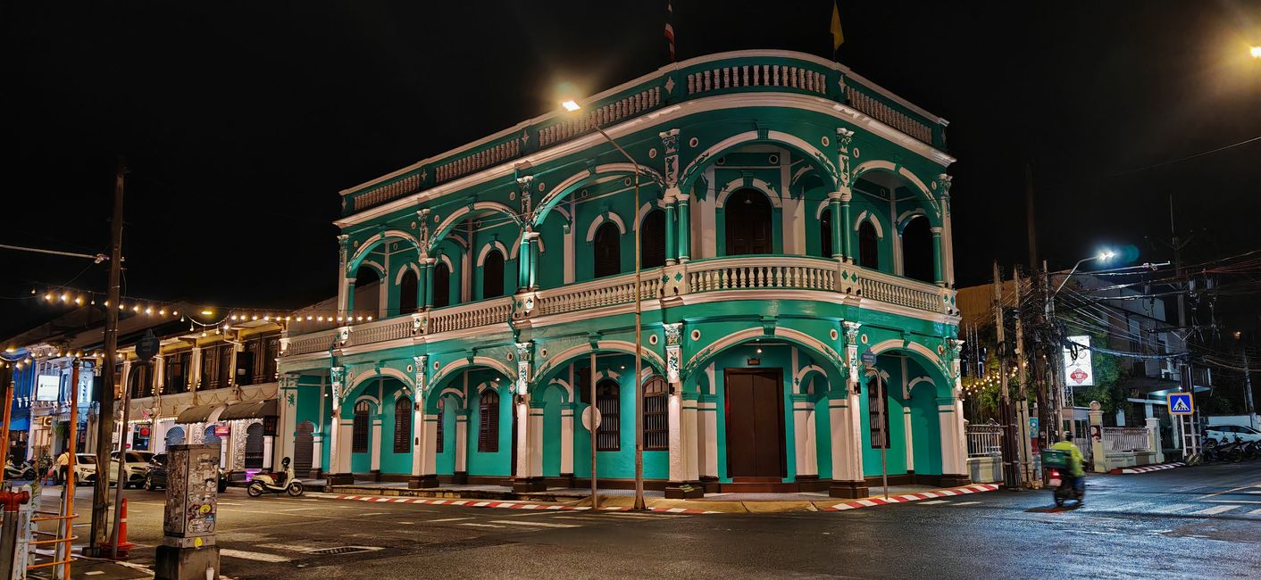 Phuket Old Town bei Nacht