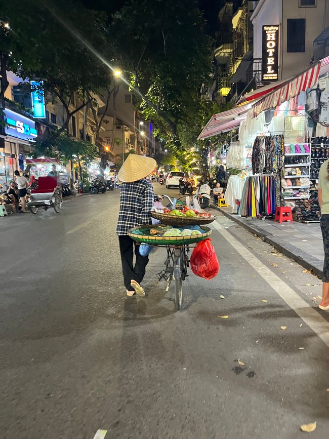 On the way in Hanoi