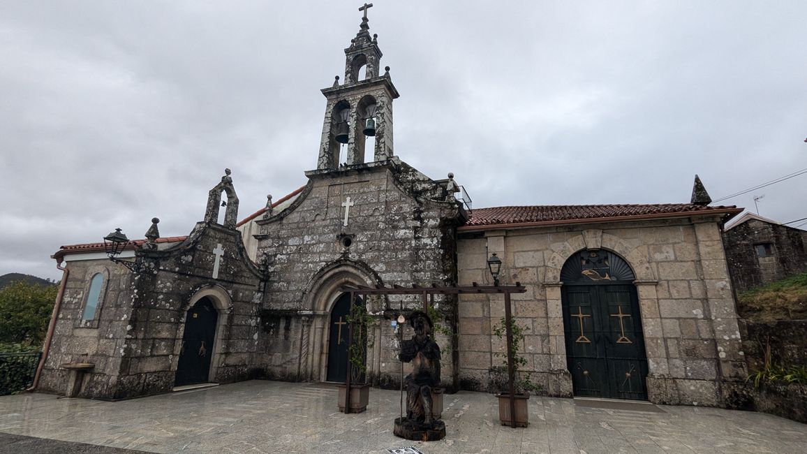 Ninth stage on the Camino Portugues da Costa from Vigo to Arcade