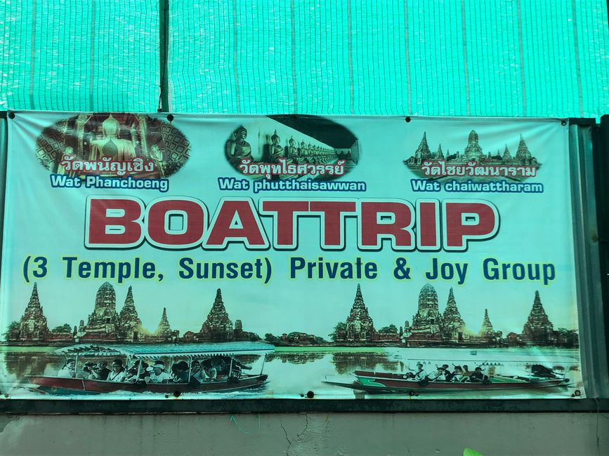 Bootstour in Ayutthaya 