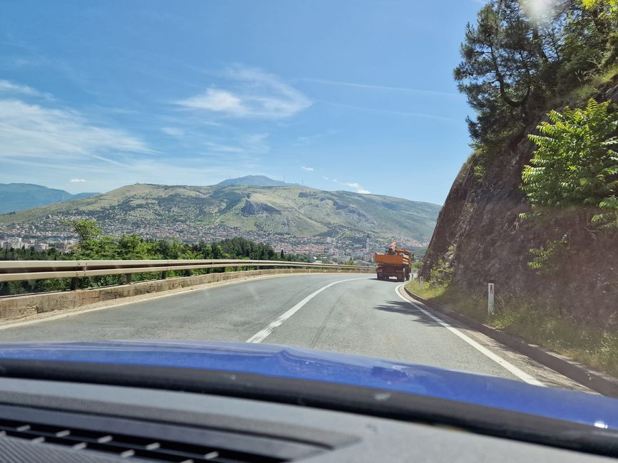 Strecke Makarska - Mostar 