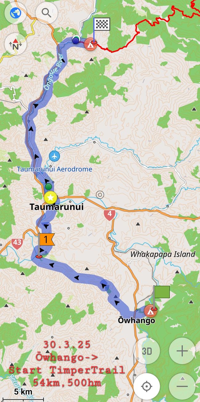 30.3.25 auf Nebenstraßen zum Timber Trail