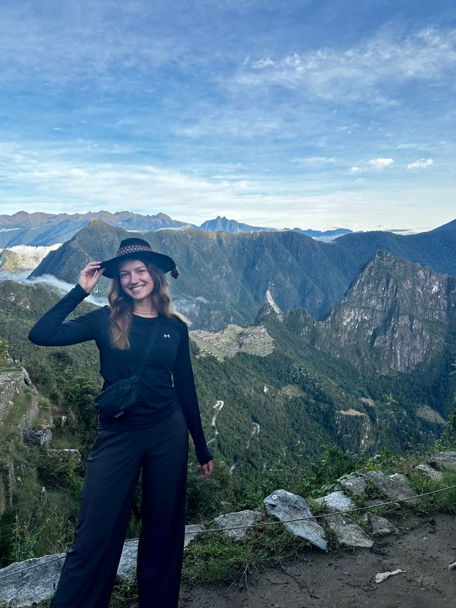 Erster Blick auf Machu Picchu bei Intipunku