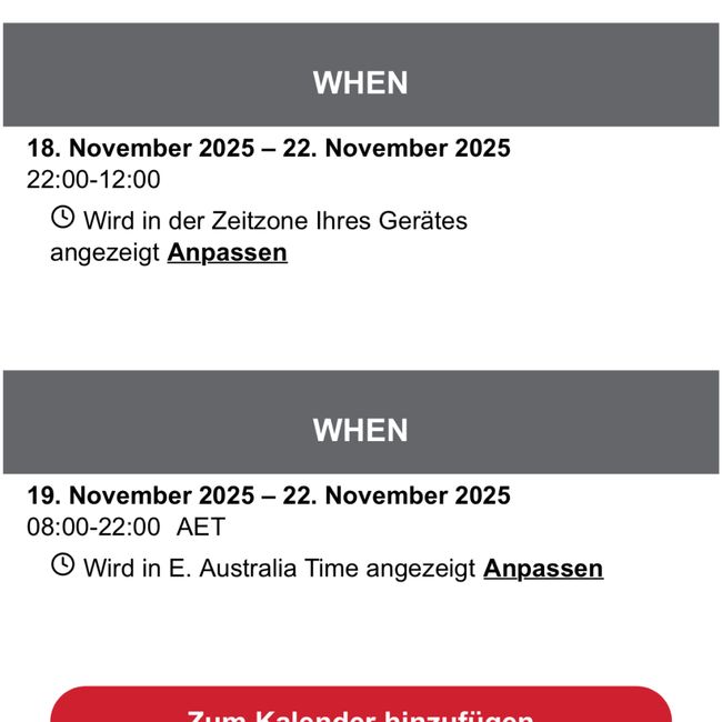 Die Zeitumstellung 🇦🇺