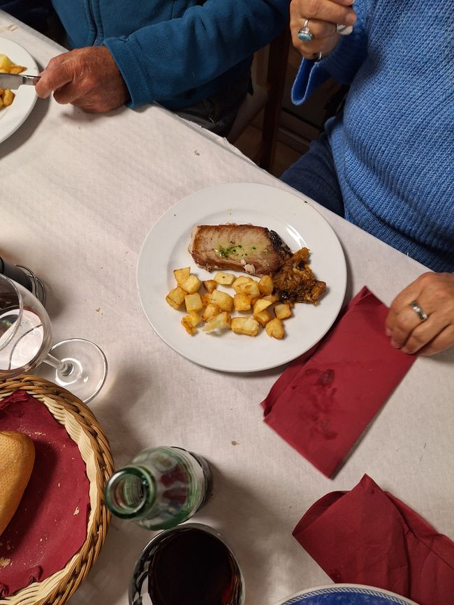 Pork loin with fried potatoes