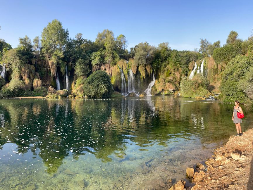 The Kravica Waterfalls in the early morning sun 