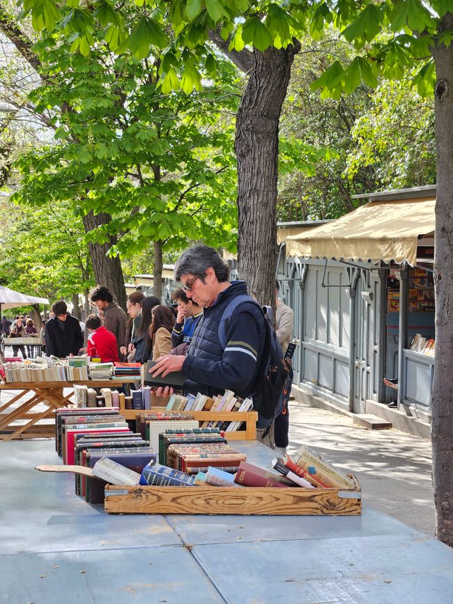 Mercato dei libri nei pressi del Parco del Retiro