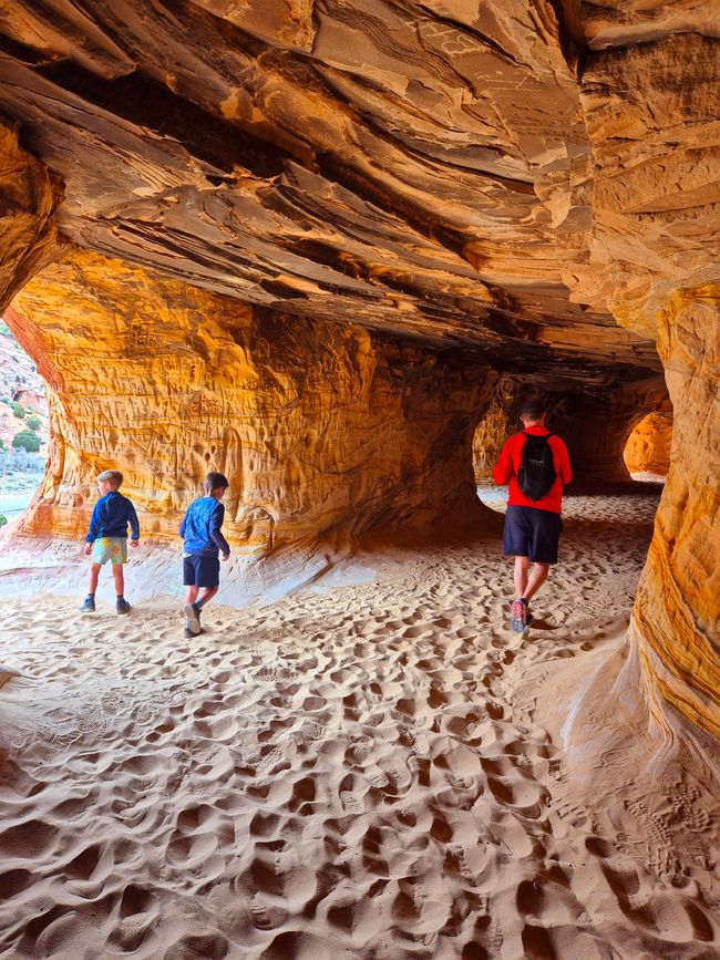 Grotte di Arenaria sulla strada per il Bryce Canyon