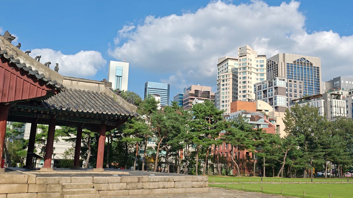 Grabanlage mitten in Gangnam