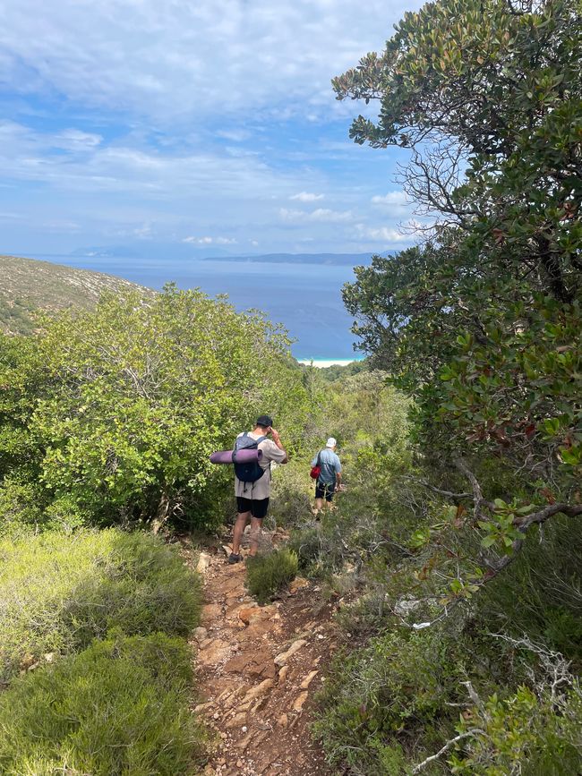 Auf dem Weg zum Fteri Beach