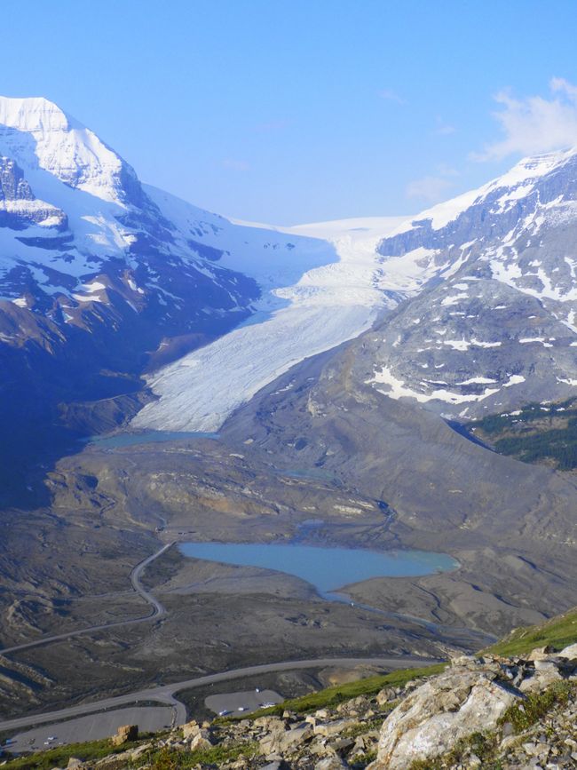 Le glacier d'Athabasca