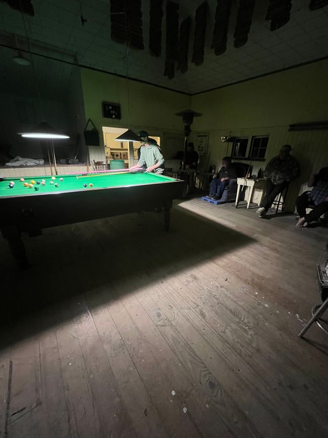 Billiard im Männerschuppen 