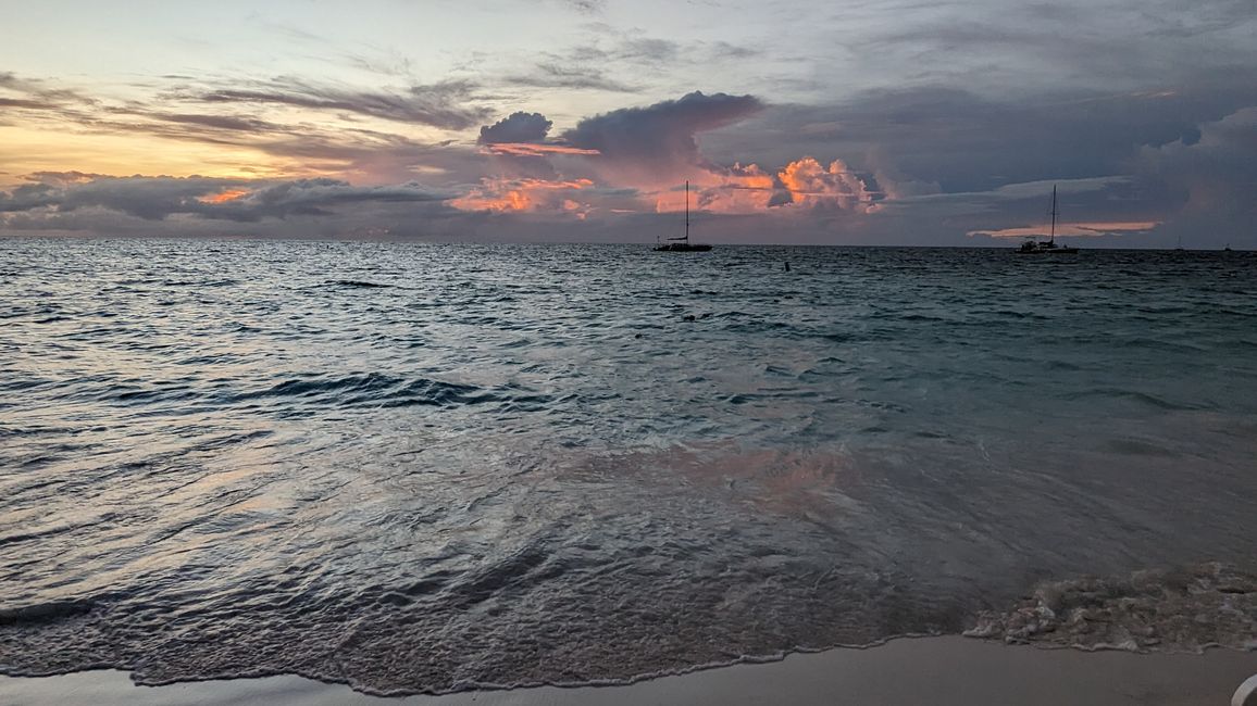 Sunset am Palm Beach