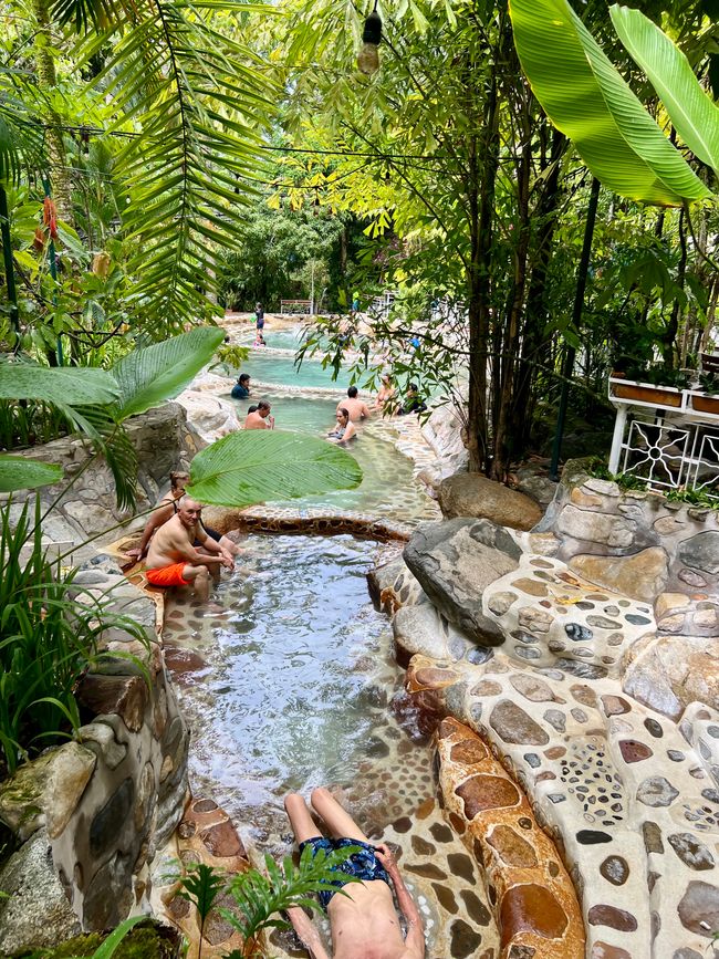 Le piscine termali viste dall'alto