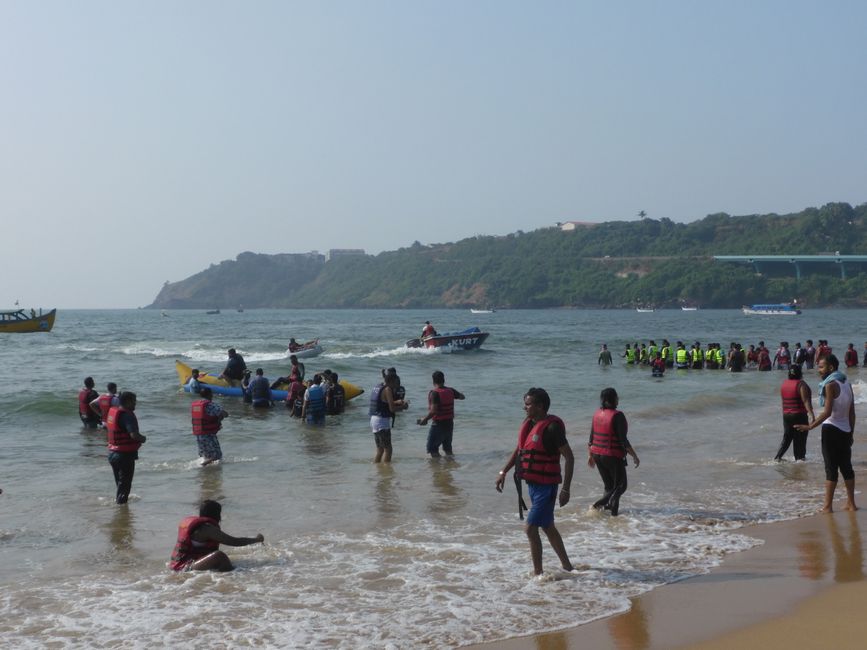 Faire la queue pour l'action sur l'eau
