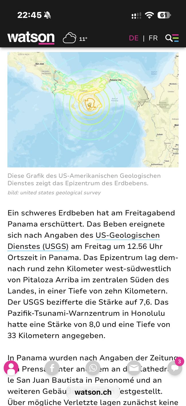 Am nächsten Morgen dann das