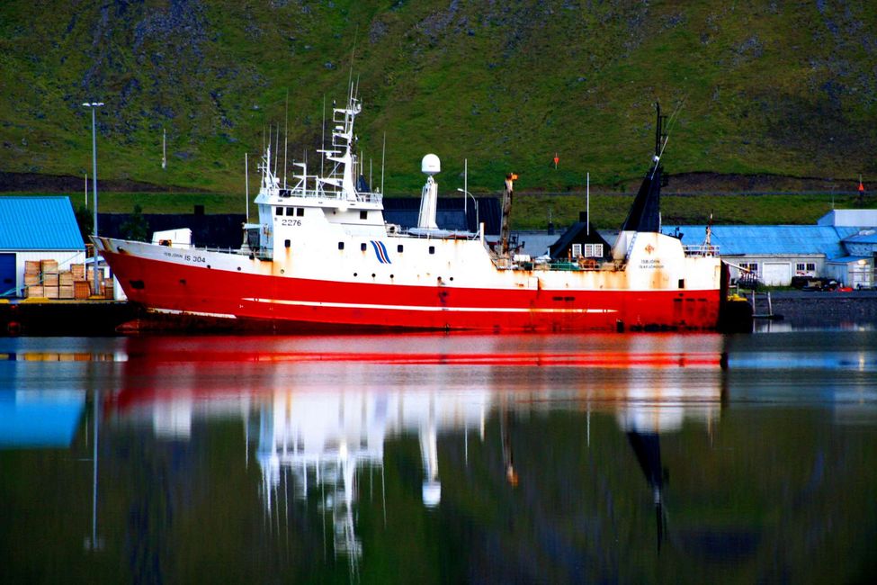 Ankunft in Ísafjörður