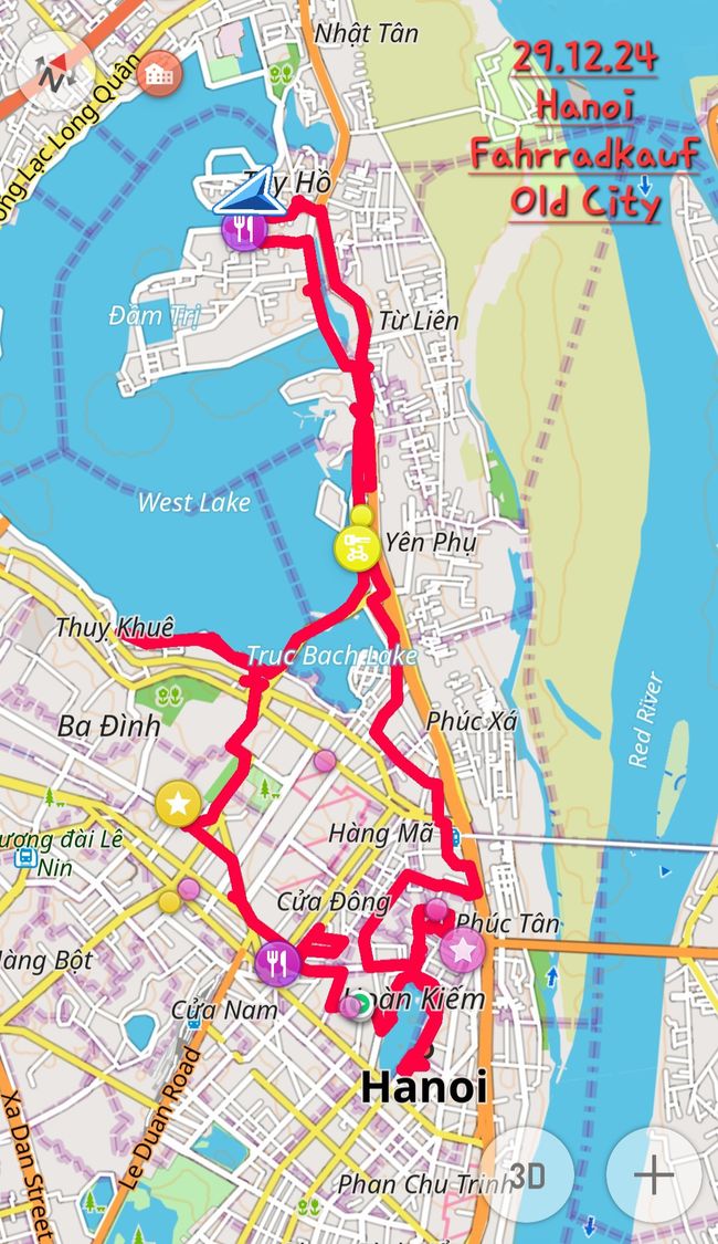 29.12.24 Hanoi avec le nouveau vélo, 29 km