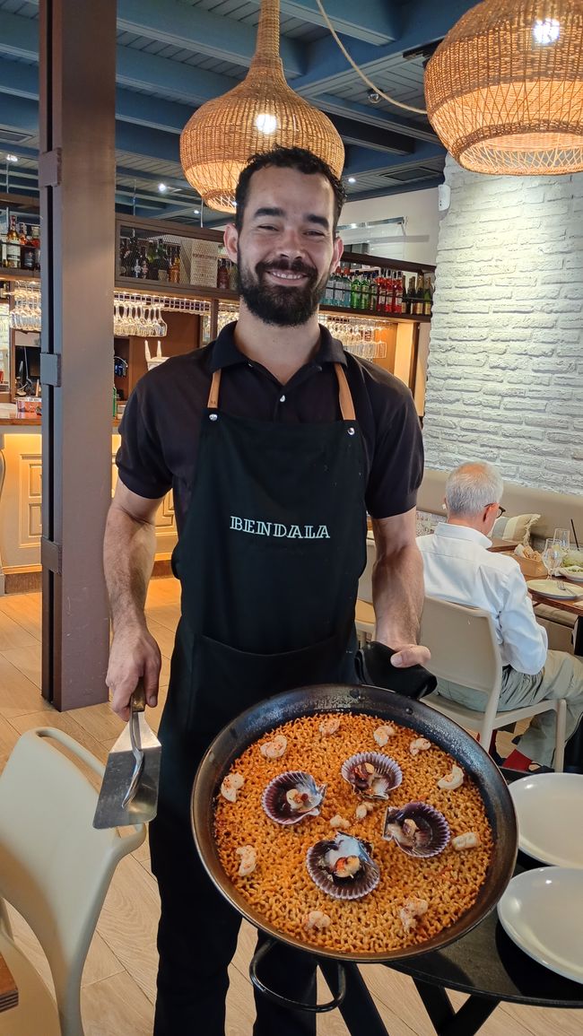 Paella aux gambas