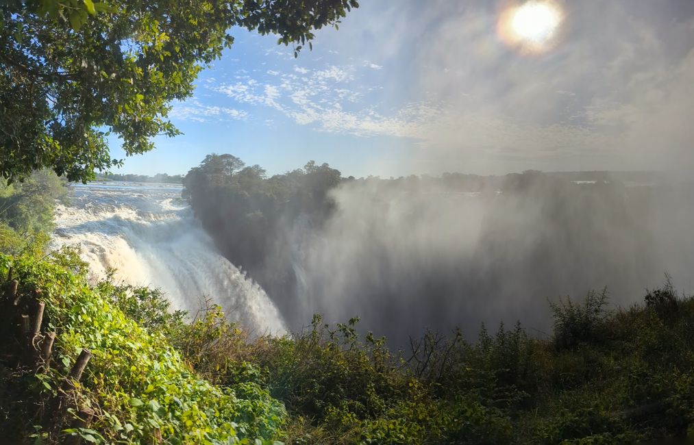 Chutes d'eau Victoria au Zimbabwe