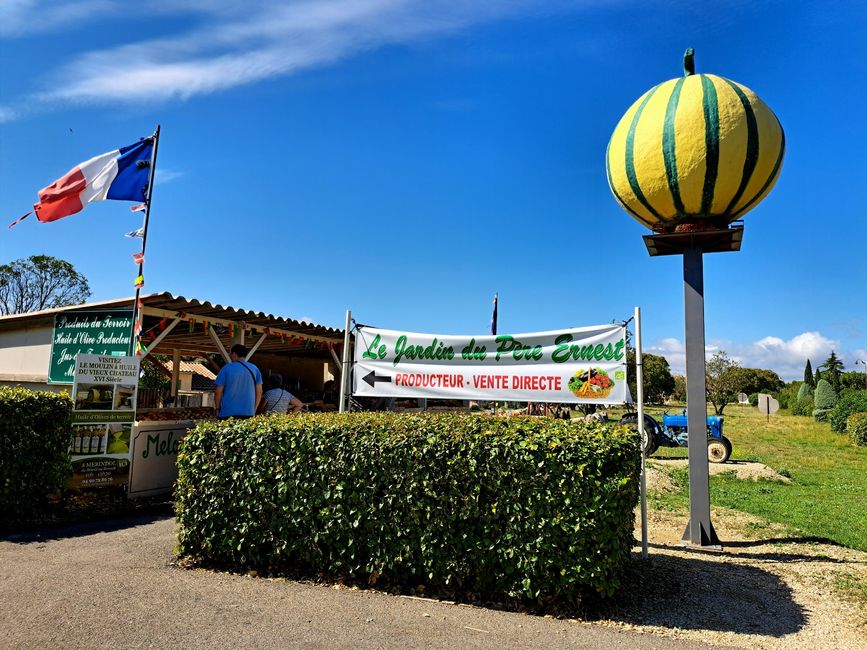 Melon dealer on the way to the sea