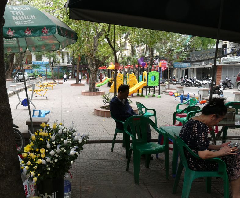Spielplatz mitten in der Stadt