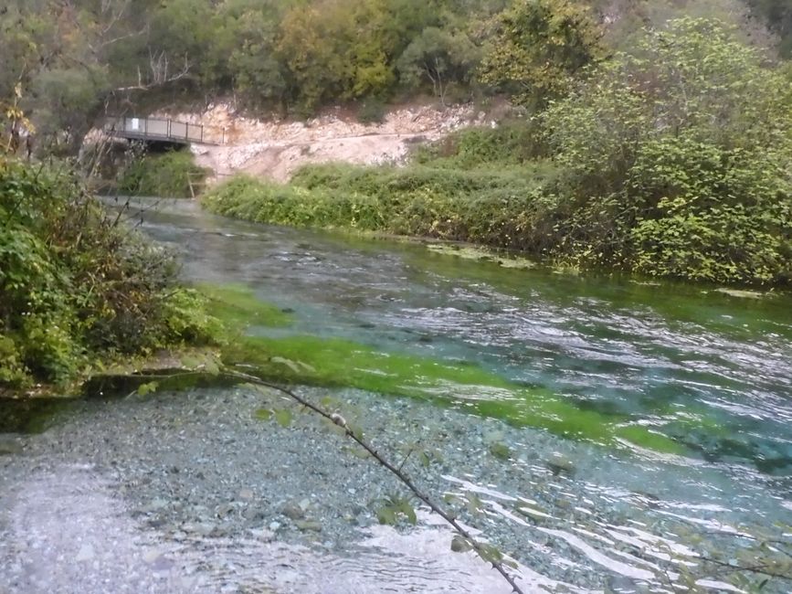 The river right after the Blue Eye 