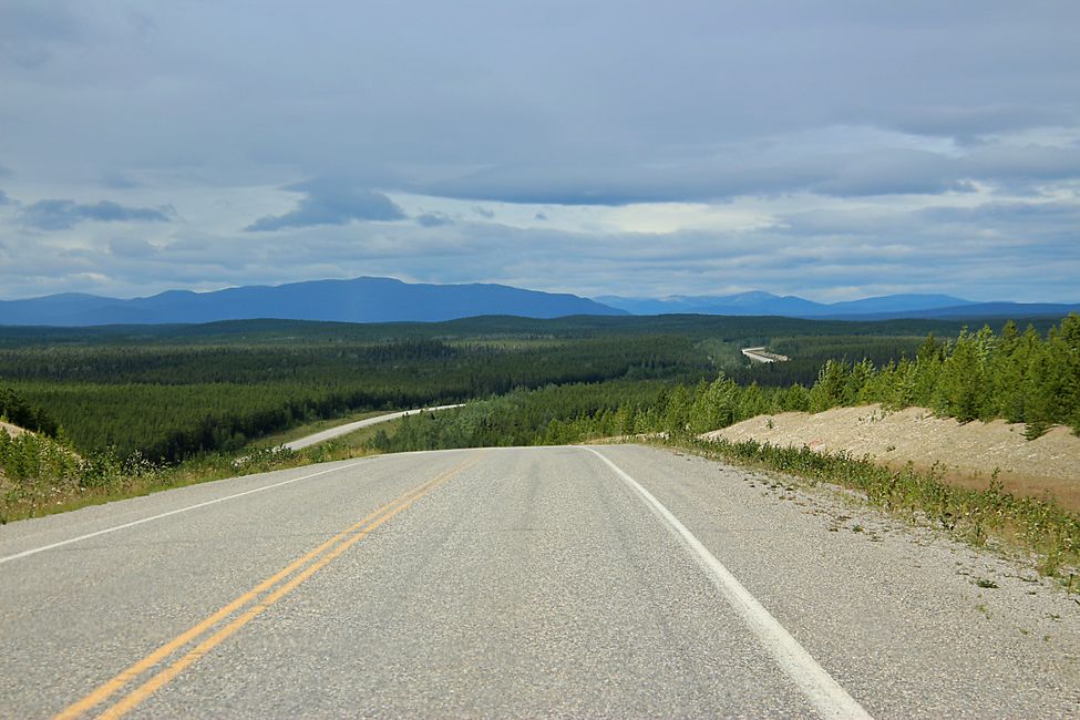 Construcción en la carretera de Alaska