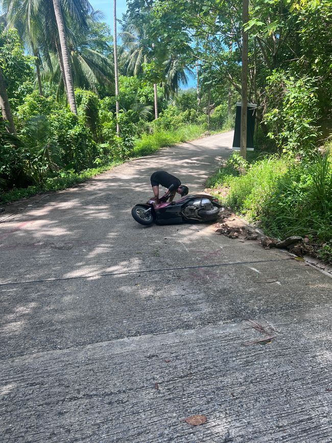 Rollerunfall auf Koh samui 