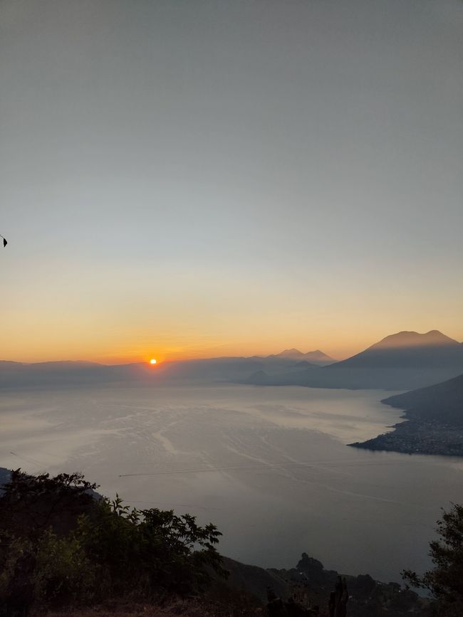 Sunrise over Lake Atitlán 