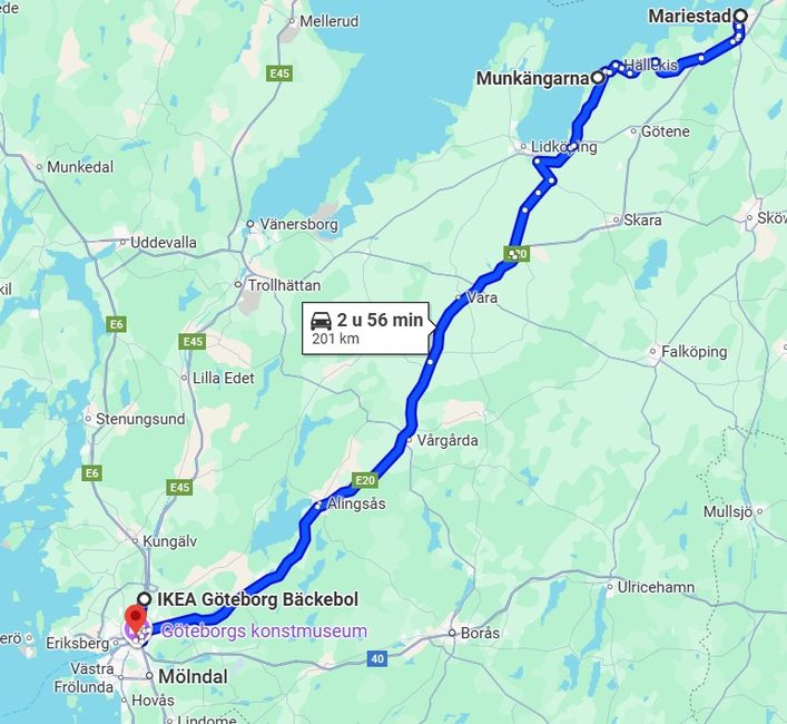 Mariestad - Göteborg