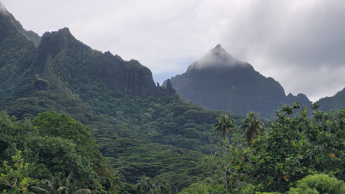 Mo’orea – impresionantes cumbres montañosas nos reciben