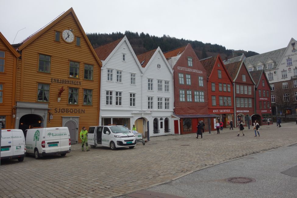 The Hanseatic houses were authentically rebuilt after a fire in 1955 - the landmark of Bergen