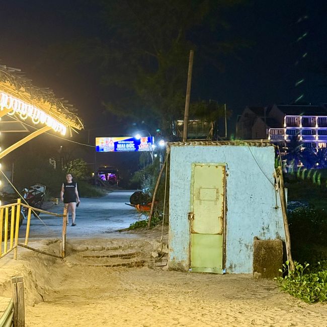 Eine Krabbe kam vorbei.