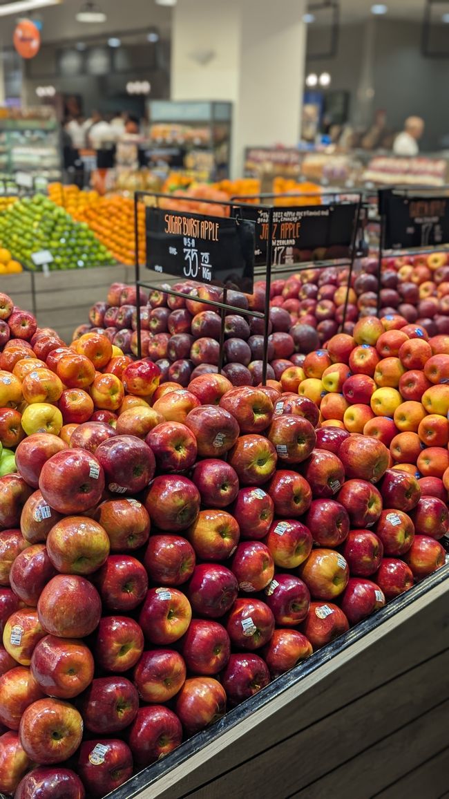 Supermarché Waitrose - tout est bien trié