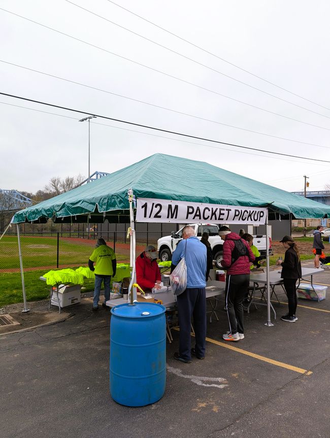 Am Startnummer abholen für meinen 3. Halbmarathon