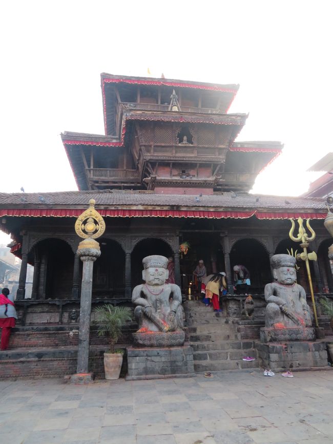 Die verschiedenen Tempel in Bhaktapur.