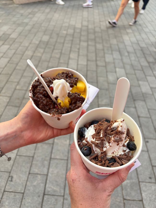 Frozen Joghurt bei 30 Grad 