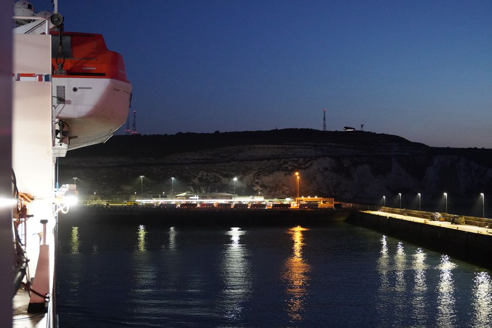 Ankunft in Dunkirk (Dünkirchen) und weiter nach Dover