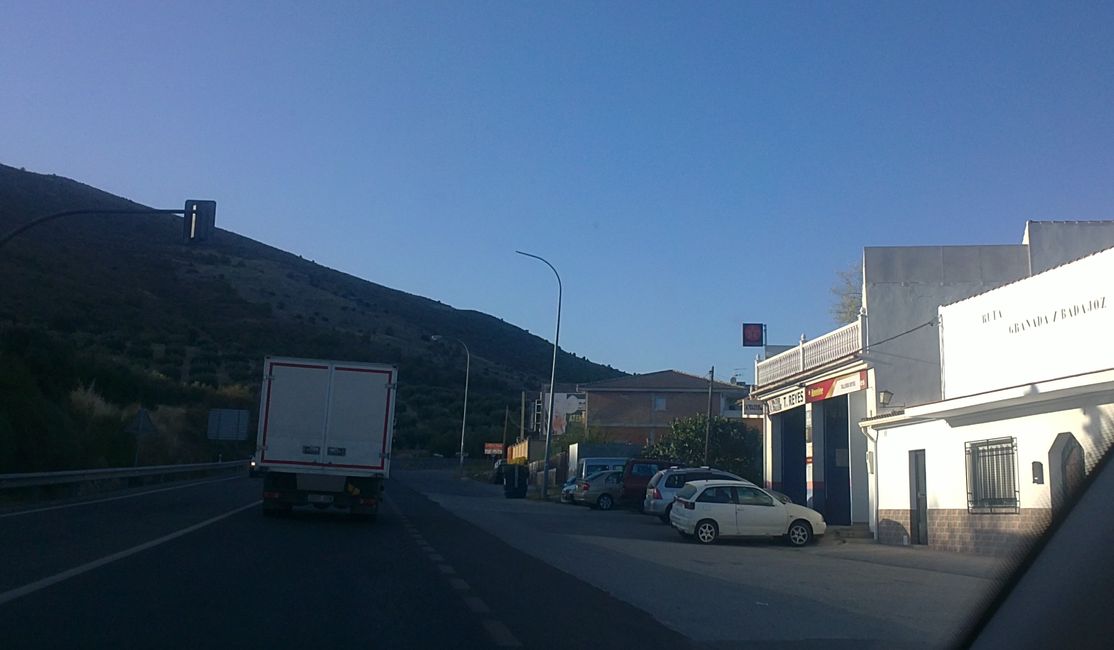 Fotos von meinem Auto aus Puerto Lope (Moclín, Granada) (August 2021)