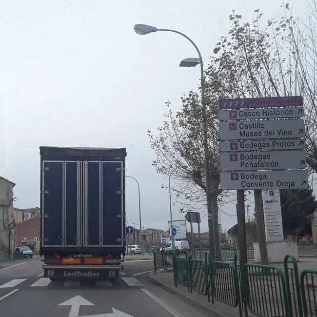 Fotos von meinem Auto aus Peñafiel (Valladolid) (Dezember 2019)