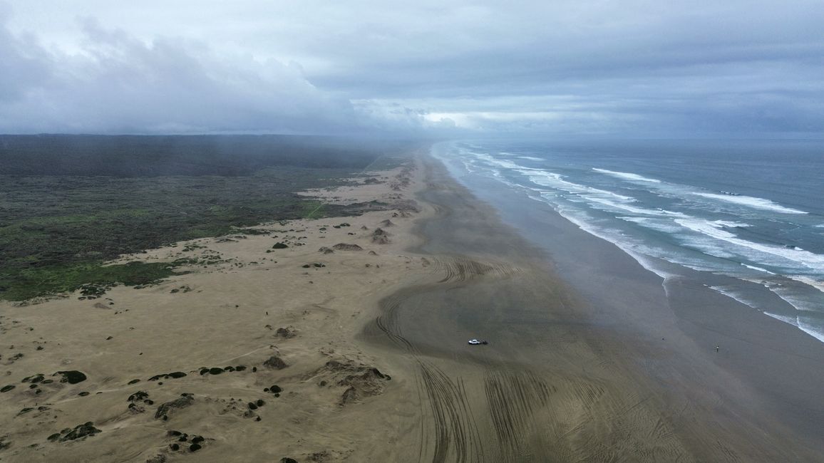 Ninety Mile Beach aus Drohnensicht