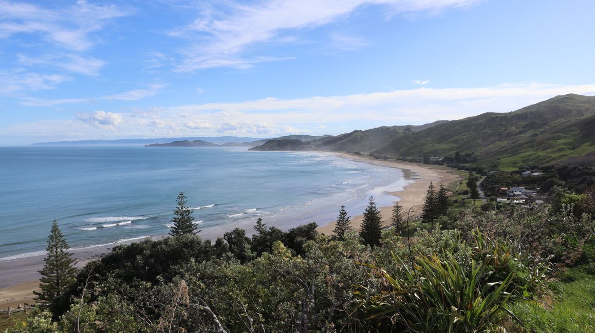 Blick auf Surfer Strand