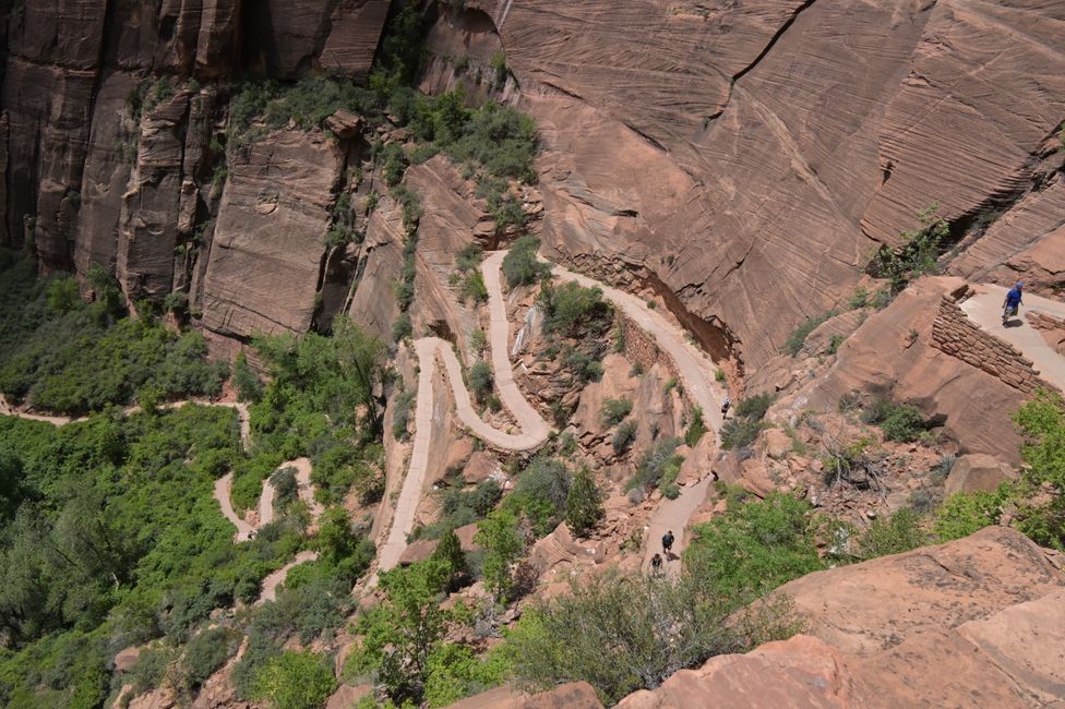 Auf dem Rückweg von Angels Landing