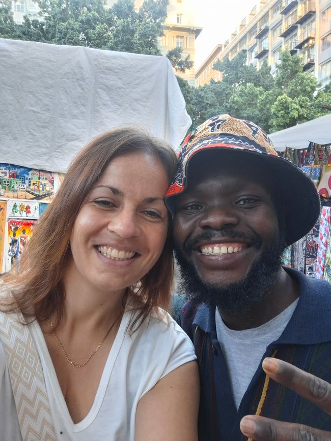 C'est l'artiste - Kelvin - et moi :)